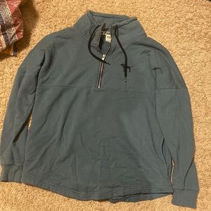 pink quarter zip hoodie